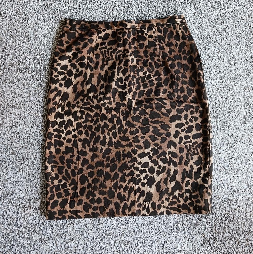 Michael Kors Animal Print Pencil Skirt, Size 6
